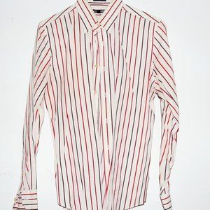 Express Modern Fit Horizontal Striped Dress Shirt